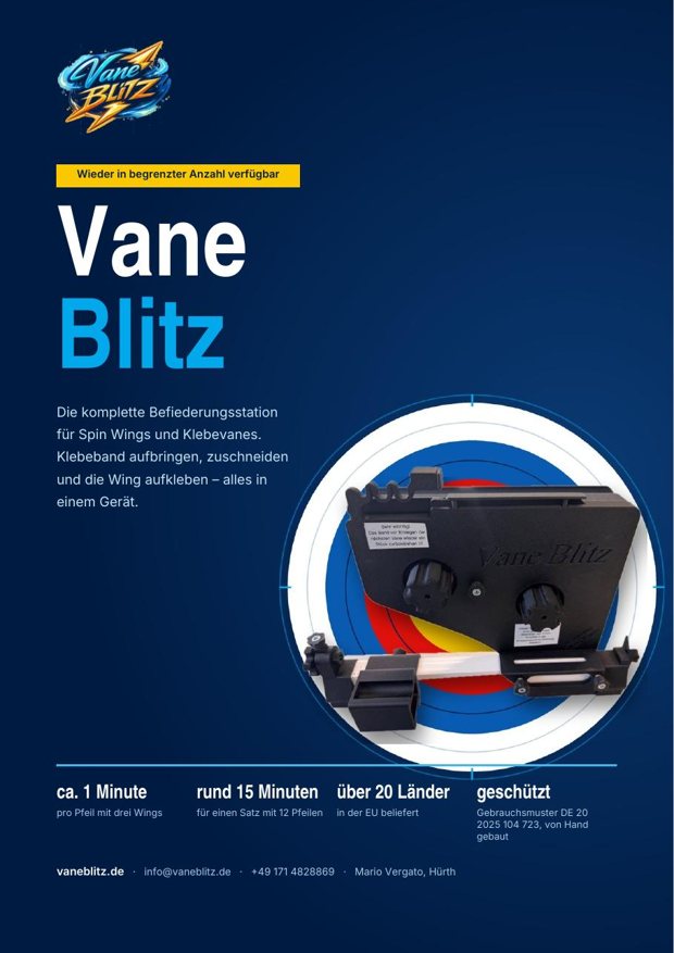 Titelseite des Vane-Blitz-Flyers